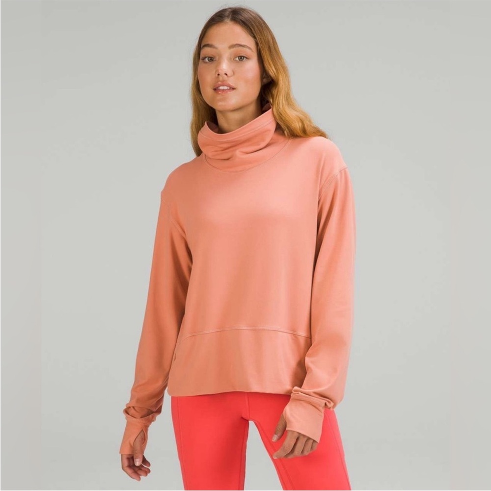 LuluLemon athletica Women's Coral Ready to Rulu pullover size 4